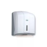 Vialli V hajtogatott kéztörlő adagoló ABS műanyag, fehér,K4