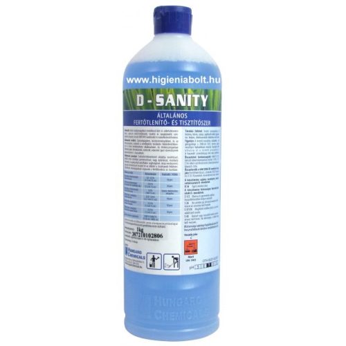 D-Sanity   Általános fertőtlenítő- és tisztítószer 1kg