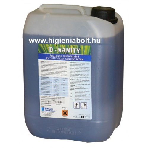 D-Sanity Általános fertőtlenítő- és tisztítószer 5L-es