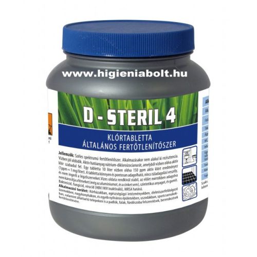 D-Steril 4 Klórtabletta