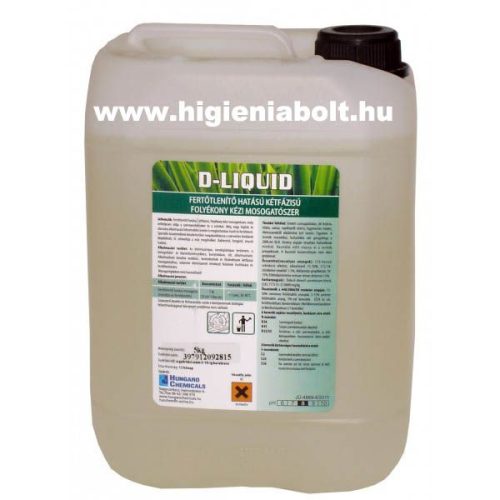 D- Liquid fertőtlenítő mosogatószer 5kg