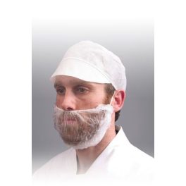 Szakálvédő, Nemszőtt fehér, 100db/csomag