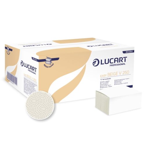 Hajtogatott Kéztörlő Natur Lucart V250 Easy