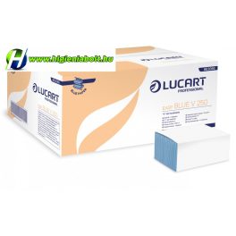   Hajtogatott Kéztörlő Kék 1 rétegű 5000lapos Lucart V250 Easy Blue