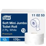 Tork 110253 Premium mini jumbo toalettpaper, soft T2