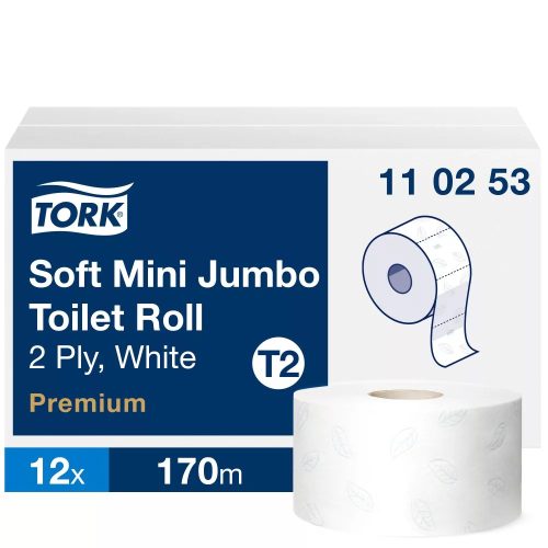 Tork 110253 Premium mini jumbo toalettpapír, soft T2