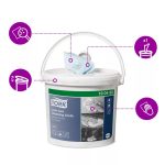 Tork 190492 Szösszegény tisztítókendő Hordozható vödörben