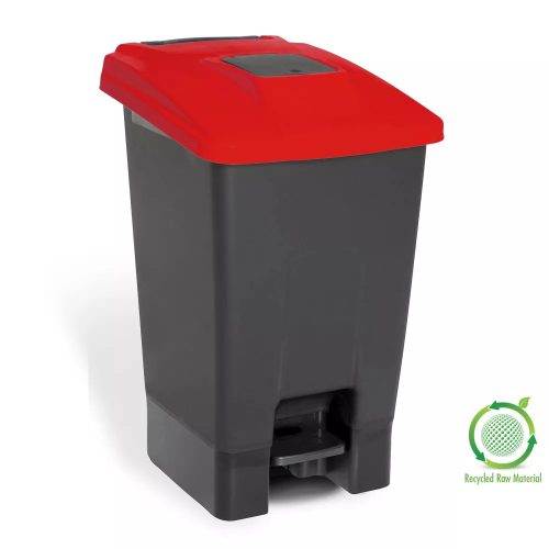 100 literes szelektív hulladékgyűjtő kuka piros