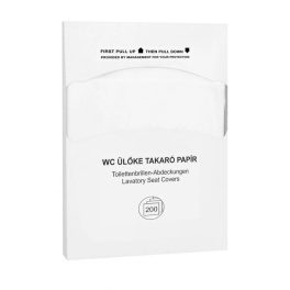 WC ülőke takaró papír, higiénikus alátét 200 db-os