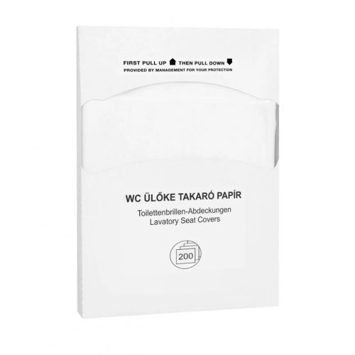 WC ülőke takaró papír, higiénikus alátét 200 db-os