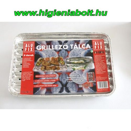 Alufix grill tálca szögletes 5db-os