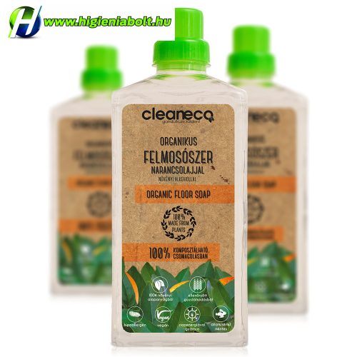 Cleaneco Organikus Felmosószer növényi alkohollal - Narancsolajjal 1L