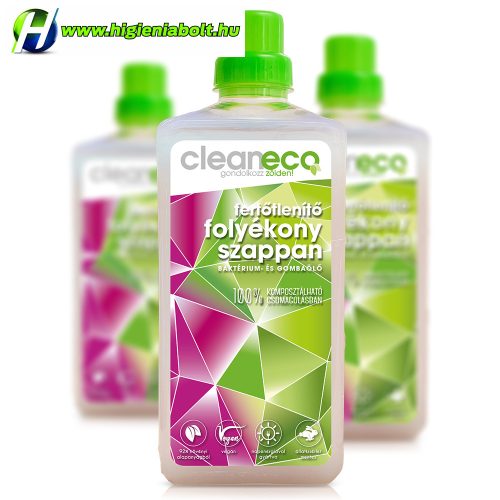Cleaneco Folyékony szappan fertőtlenítő hatású 1L