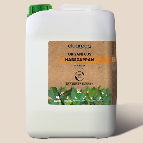 Cleaneco Organikus Habszappan - Mangó illattal 5L