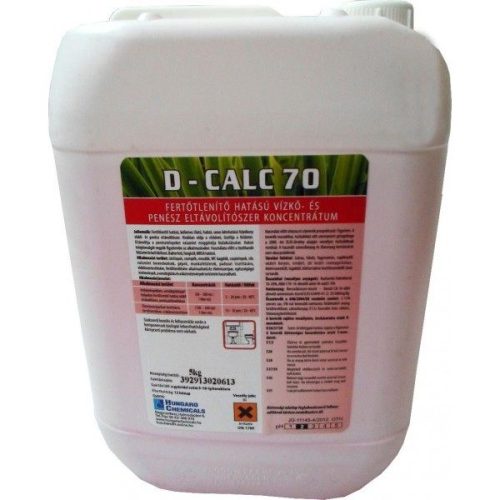 D-Calc 70 Fertőtlenítő hatású vízkőoldószer 5kg