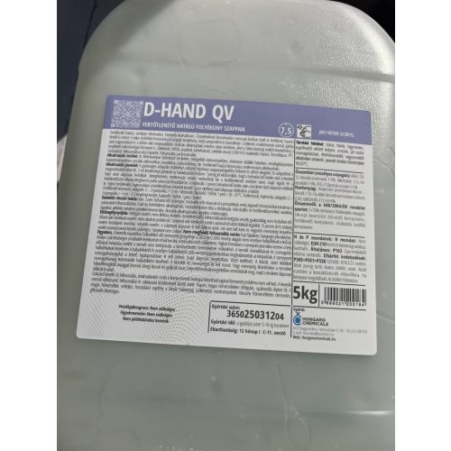 D-Hand QV  Kézfertőtlenítő szer  5L