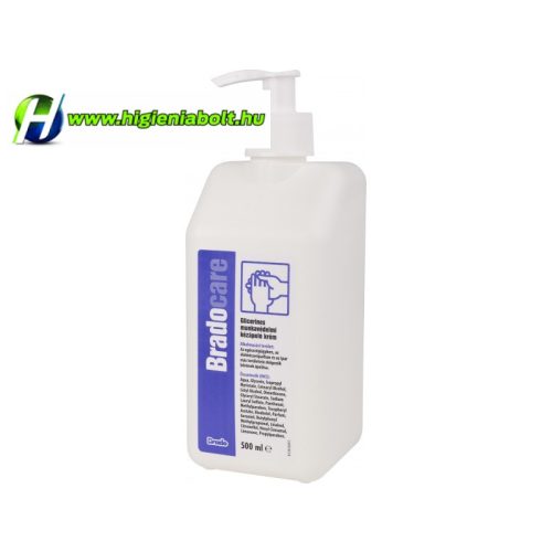bradocare kézápoló krém 500ml munkavédelmi glicerines pumpás