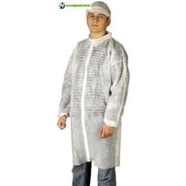 Látogató köpeny fehér tépőzáras 25 g Méret: 5XL