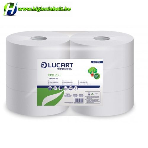 Lucart Eco Jumbo Toalettpapír 26cm 2 rétegű