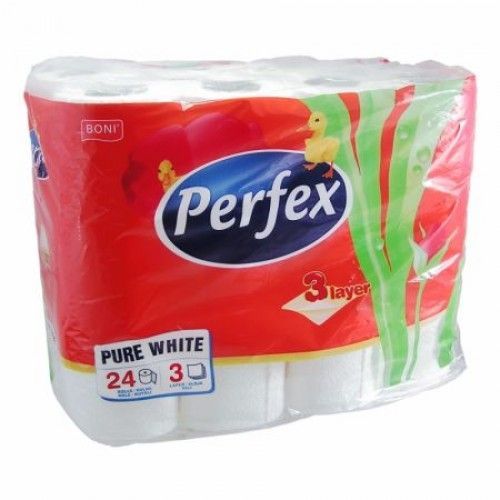 Perfex wc papír 3 rétegű 24 tekercses