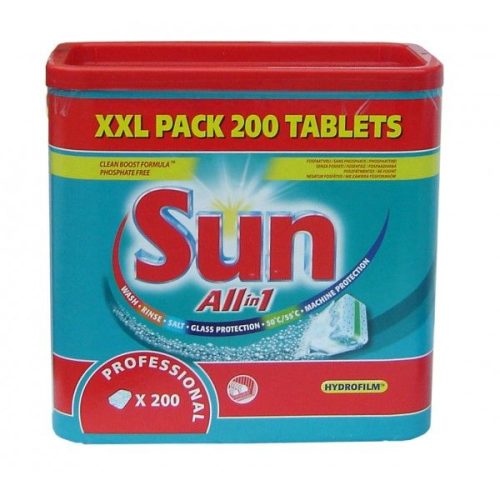 SUN gépi mosogató tabletta 200db / doboz All In 1