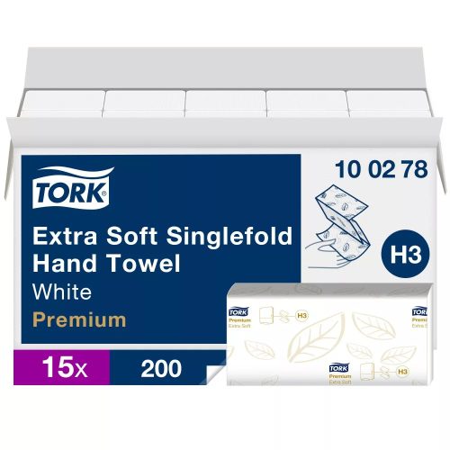 Tork 100278 Extra Soft Singlefold kéztörlő