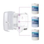 Tork 473140 Reflex midi kéztörlő adagoló, áttetsző-fehér