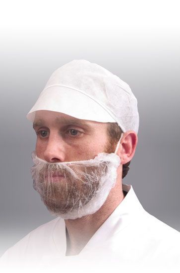 Image of Szakálvédő, Nemszőtt fehér, 100db/csomag