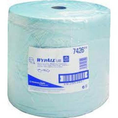 Image of Kimberly KC 7426 WypAll L30 Ultra+ nagy tekercses törlő, kék, 3réteg, 33x38 cm, 670lap