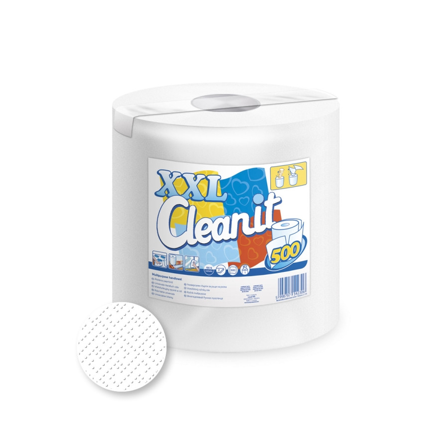 Image of Tekercses kéztörlő papír Lucart Cleanit 500lapos