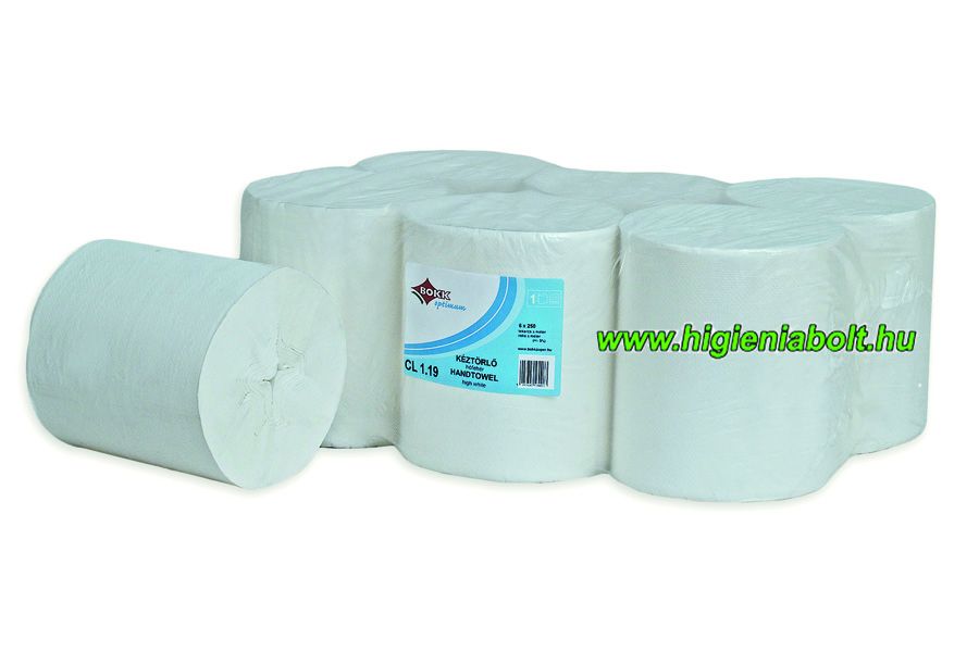 Image of BOKK Duda nélküli tekercses kéztörlő papír 19cm-es Cellulóz