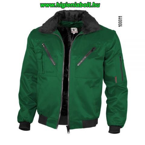 Image of Bélelt Téli Pilóta Dzseki 4-az-1-ben Zöld