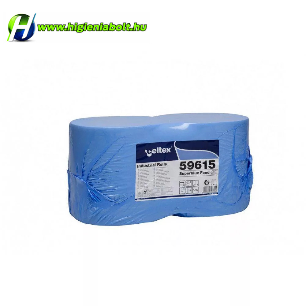 Image of Celtex Superblue Food ipari törlő cellulóz, kék, 3 réteg 59615