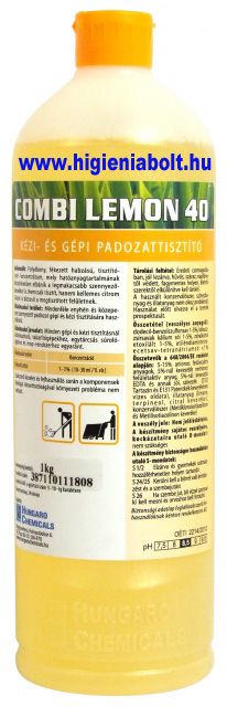 Image of Combi Lemon40 Kézi és gépi padozattisztító 1kg