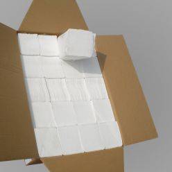 Image of Hajtogatott Kéztörlő Fehér Optimum 2 rétegű 100% cell rkp