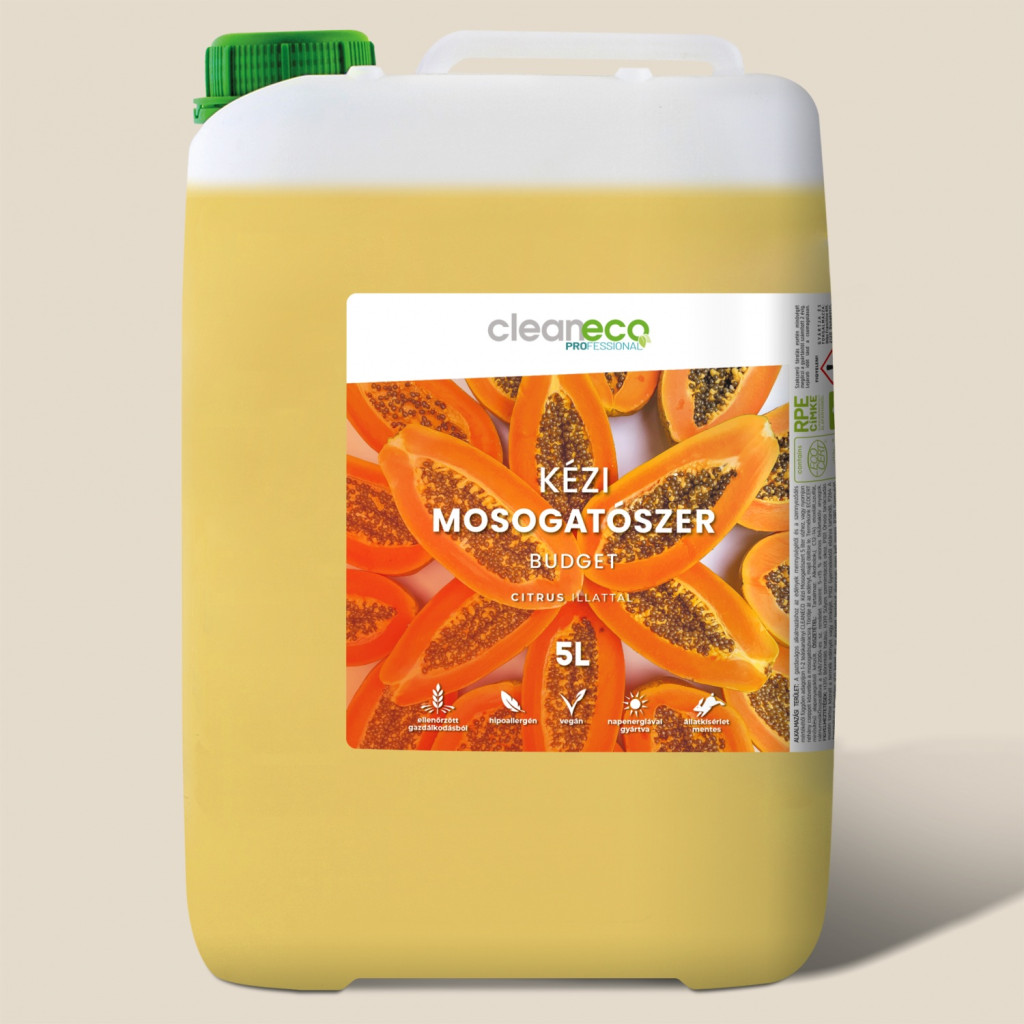 Image of Cleaneco kézi mosogatószer - BUDGET - citrus illattal 5l
