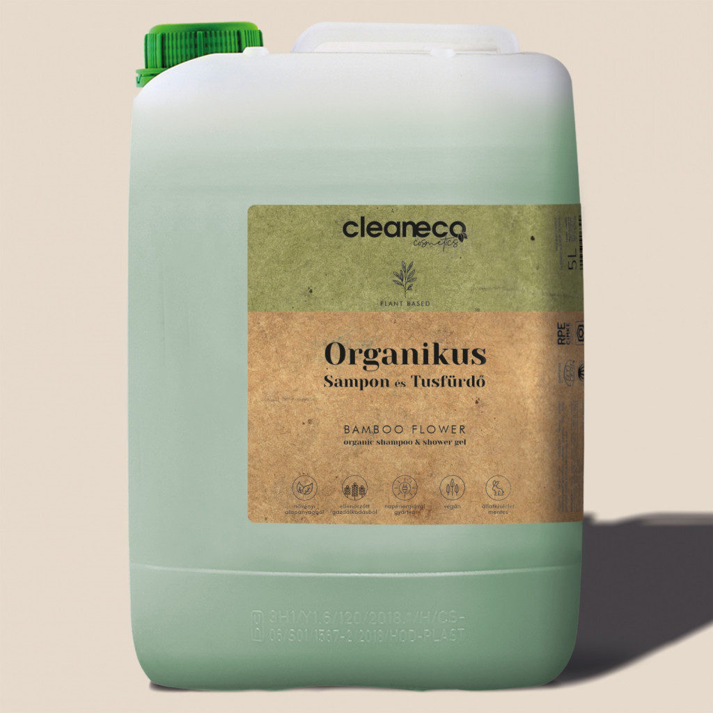 Image of Organikus Sampon és Tusfürdő Cleaneco - Bamboo flower 5L