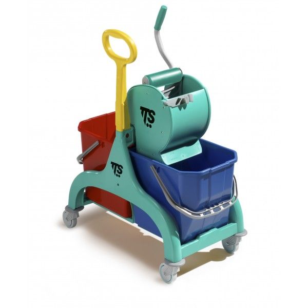 Image of TTS Nick Kétvödrös Takarítókocsi Dry préssel